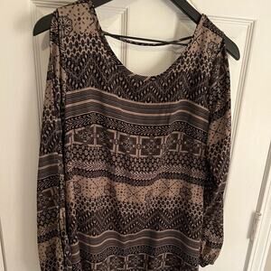 Black Long Sleeve Dress w/ Cutouts